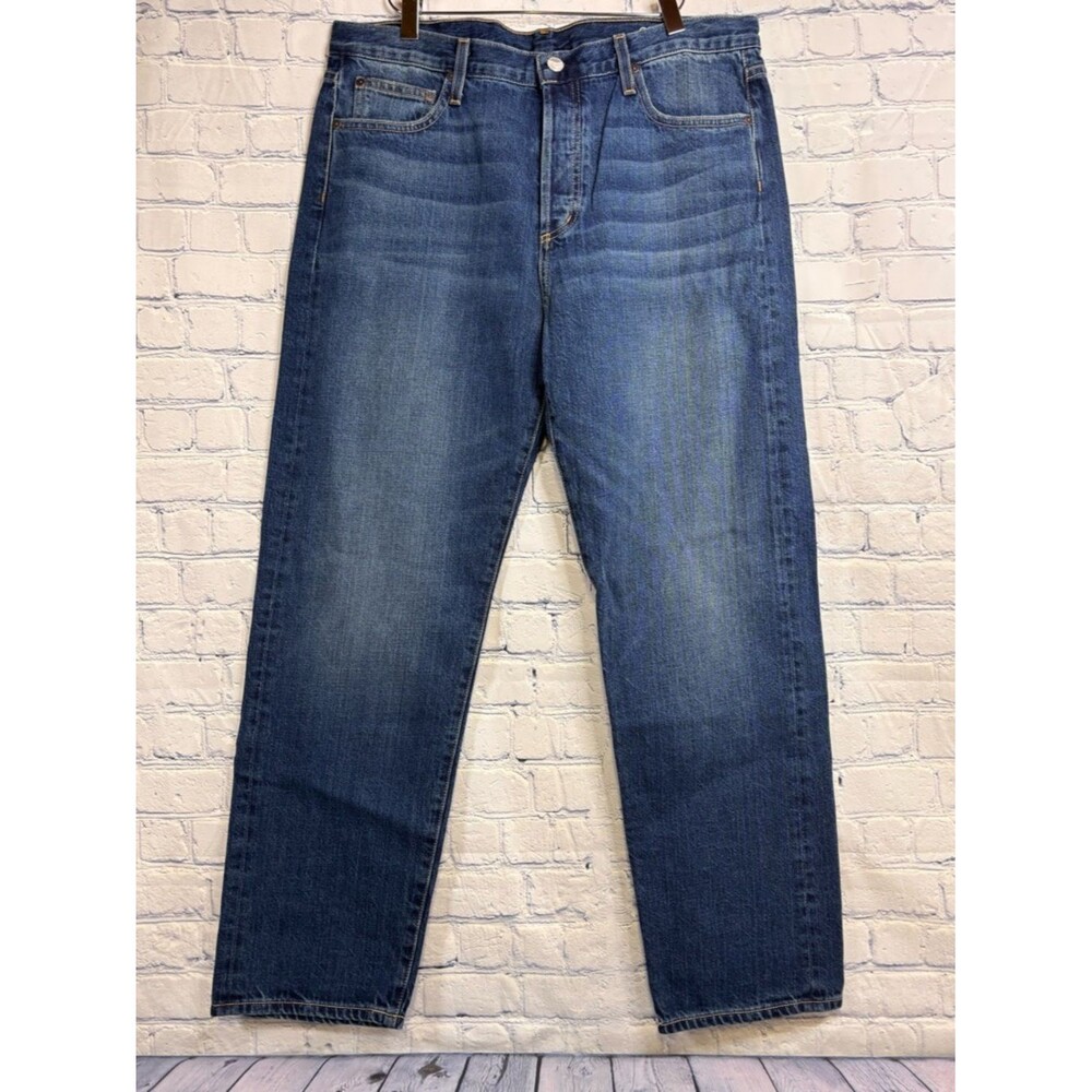 OUTERKNOWN SEA Fillmore Button Fly Mid Rise Classic Preppy Boyfriend Jeans 30